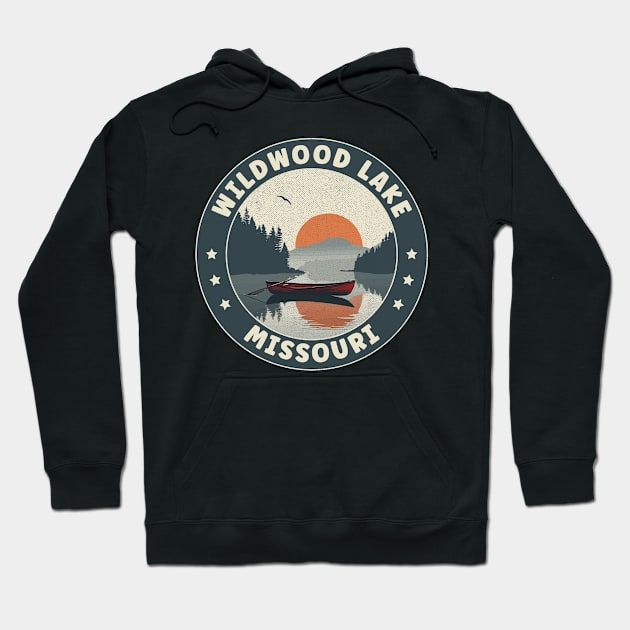 Wildwood Lake Missouri Sunset Hoodie by turtlestart